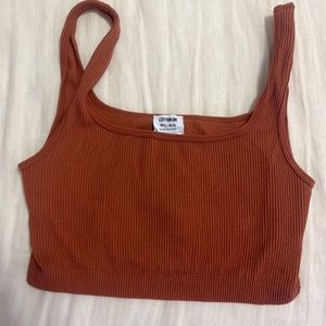 Cotton on ~ Seamless Abbie micro rust orange crop